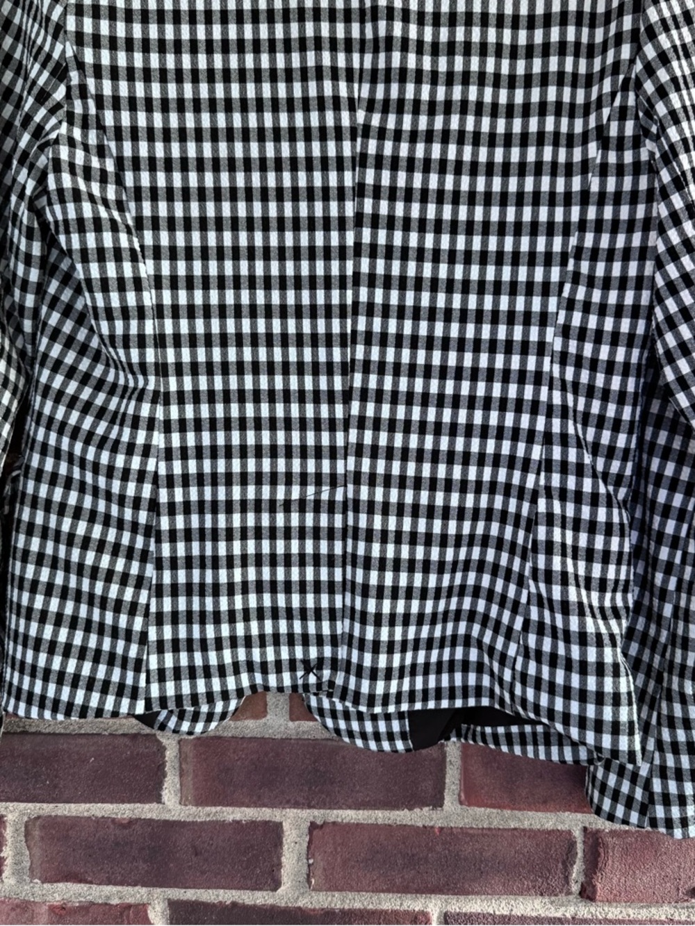 Maison d’Amelie Paris Black and White Plaid Blazer Size Medium M Regular - Picture 7 of 8